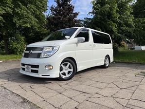 2009 NISSAN ELGRAND Highway Star 4WD 3.5L Automatic MPV Black Half Leather 8 Seater